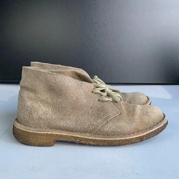 Clarks Originals Desert Boots Women’s Size 6 Sand Suede Casual Chukka Crepe Sole - Picture 2 of 14